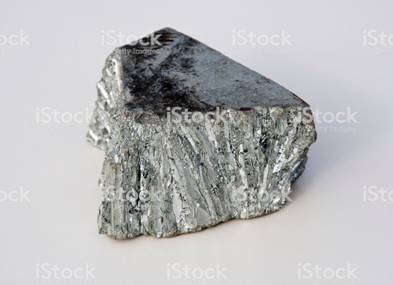 Bright Gray Zinc Mine Nugget On White Background ӤɤΧh5P ...